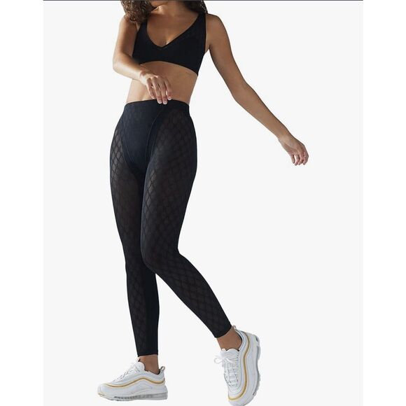 Savage X Fenty Peak Performance HR Leggings - 16/18 - Black - Picture 1 of 9